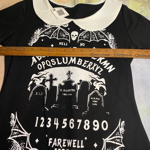 Ouija Graphic Design Dress Goth Punk Medium worn once - Picture 4 of 6